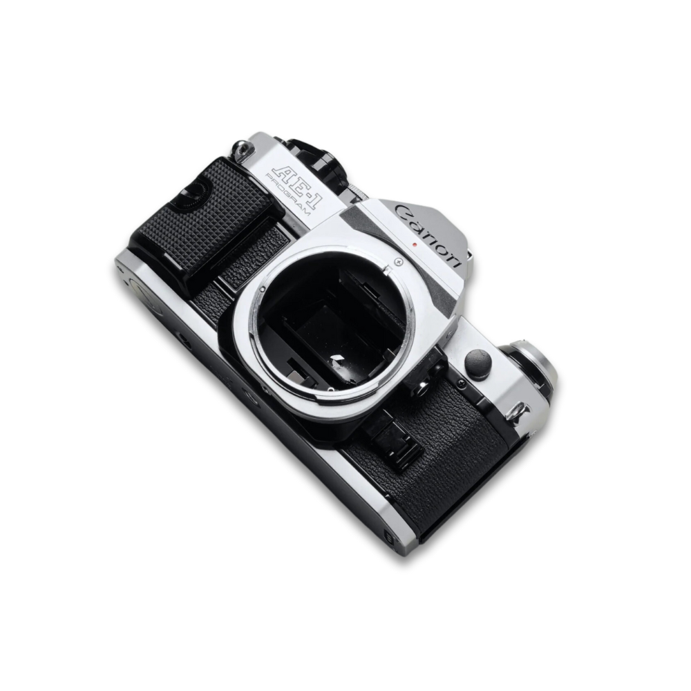 Canon AE-1 Program Silver 35mm SLR Film Camera W/ 50mm Lens