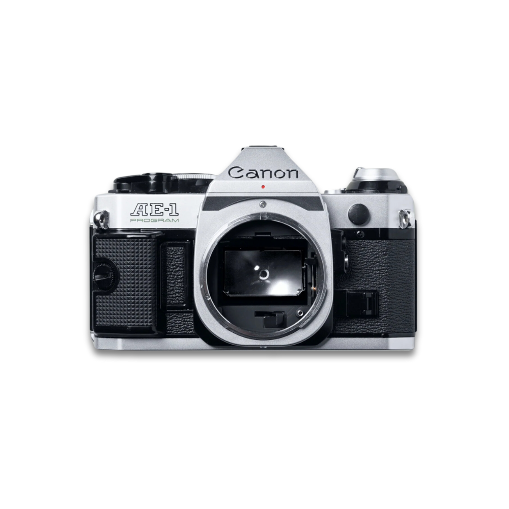 Canon AE-1 Program Silver 35mm SLR Film Camera W/ 50mm Lens
